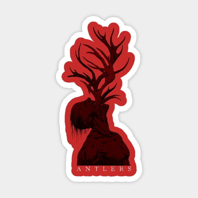 antlers Sticker by Kotolevskiy